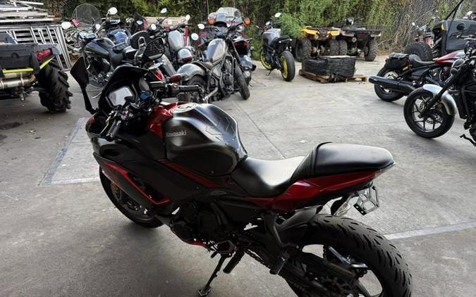 2022 Kawasaki Ninja® 650 ABS Metallic Matte Graphenesteel Gray