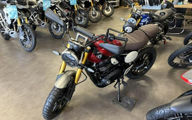 2024 Triumph Scrambler 400 X Carnival Red / Phantom Black