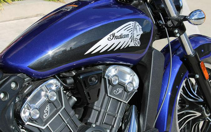 2023 Indian Motorcycle® Scout® ABS Spirit Blue Metallic/Black Metallic