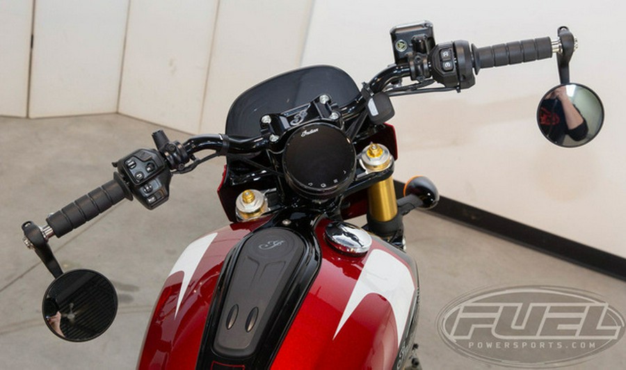 2025 Indian 101 Scout Sunset Red Metallic With Graphics