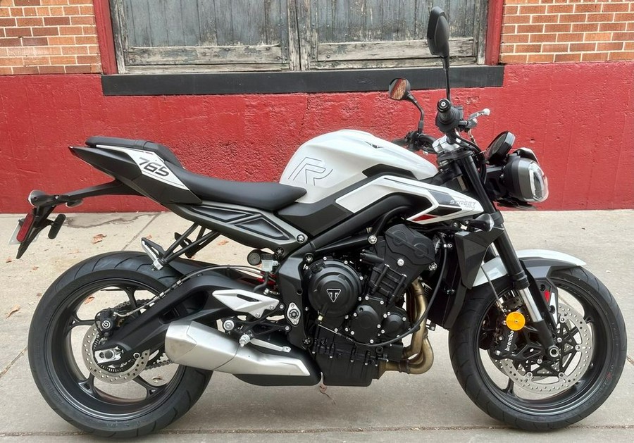 2024 Triumph Street Triple 765 R Crystal White