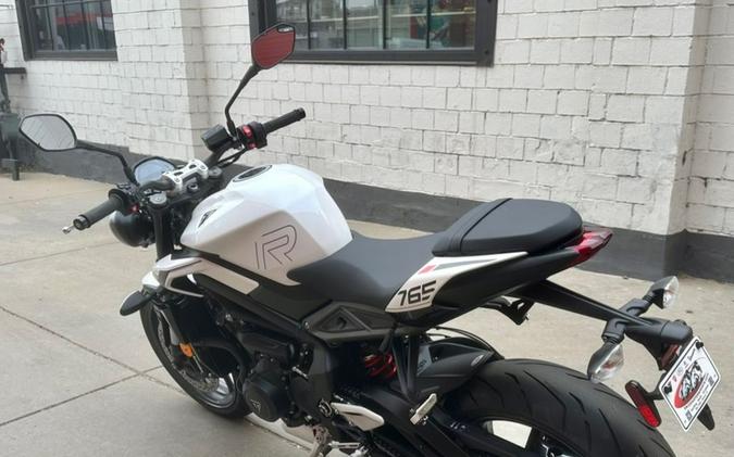 2024 Triumph Street Triple 765 R Crystal White