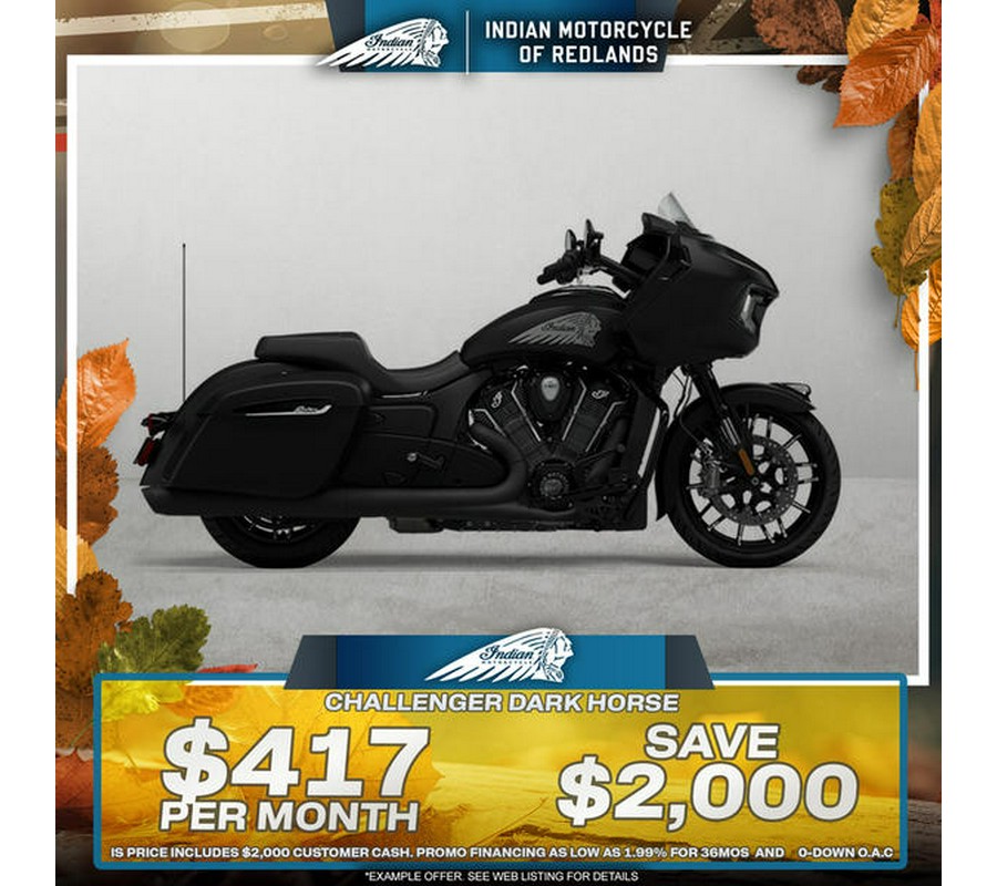 2024 Indian Motorcycle® Challenger® Dark Horse® Black Smoke