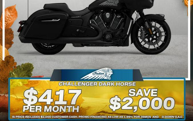 2024 Indian Motorcycle® Challenger® Dark Horse® Black Smoke