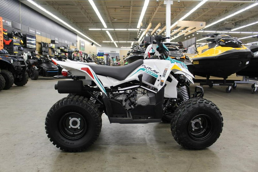 2024 Polaris® OUTLAW 110 EFI - WHITE / GREEN