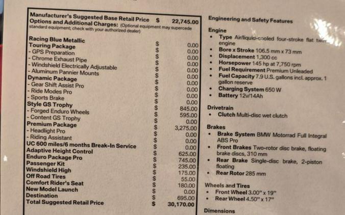 2025 BMW R 1300 GS Adventure