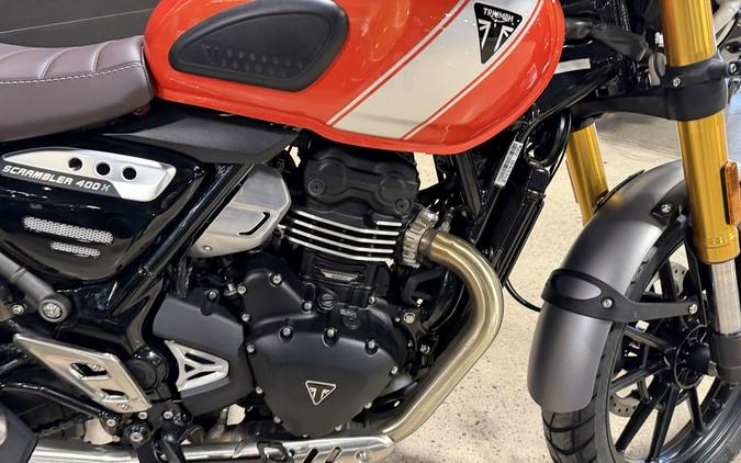 2026 Triumph Scrambler 400 X Baja Orange/Aluminium
