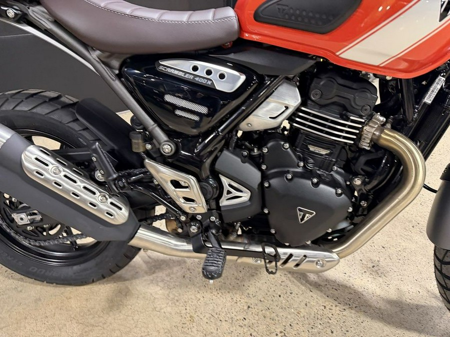 2026 Triumph Scrambler 400 X Baja Orange/Aluminium