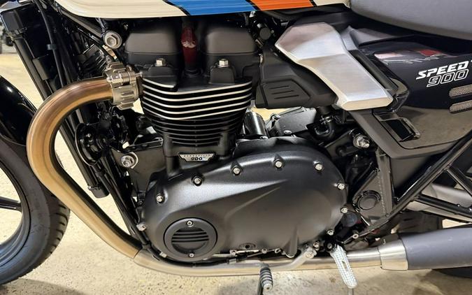 2026 Triumph Speed Twin 900 Pure White/Maui Blue/Tangerine Orange