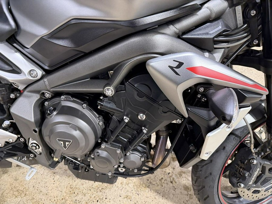 2022 Triumph Street Triple R Matte Silver Ice