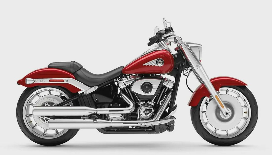2026 Harley-Davidson® Fat Boy® Brilliant Red Chrome Trim