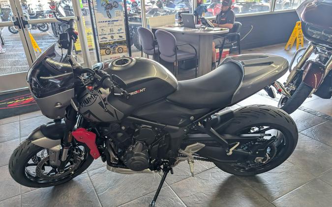 2023 Triumph Trident 660 Silver Ice Diablo Red - BF4935