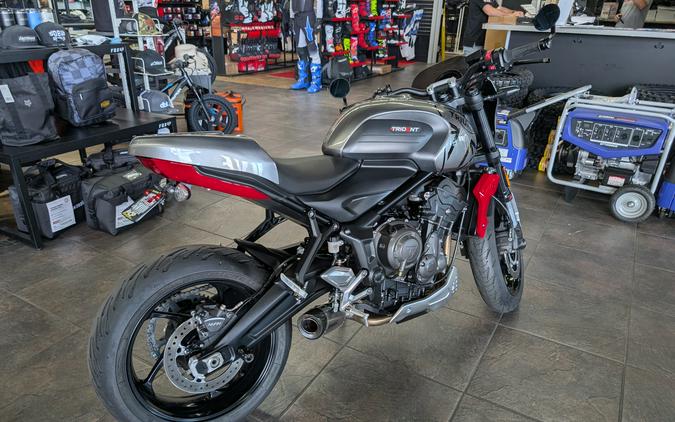2023 Triumph Trident 660 Silver Ice Diablo Red - BF4935