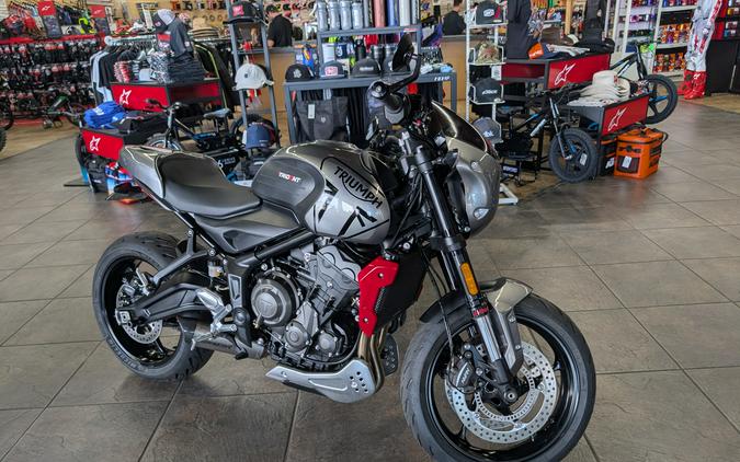 2023 Triumph Trident 660 Silver Ice Diablo Red - BF4935