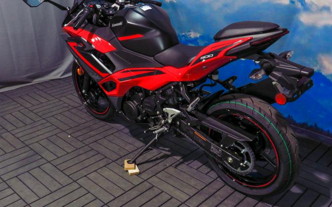 2024 Kawasaki Ninja® 500 ABS Passion Red/Metallic Flat Spark Black