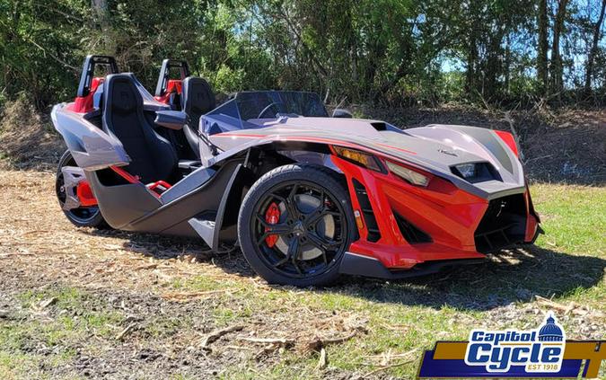 2026 Polaris Slingshot® R AutoDrive Radiant Gray with Indy Red Pearl