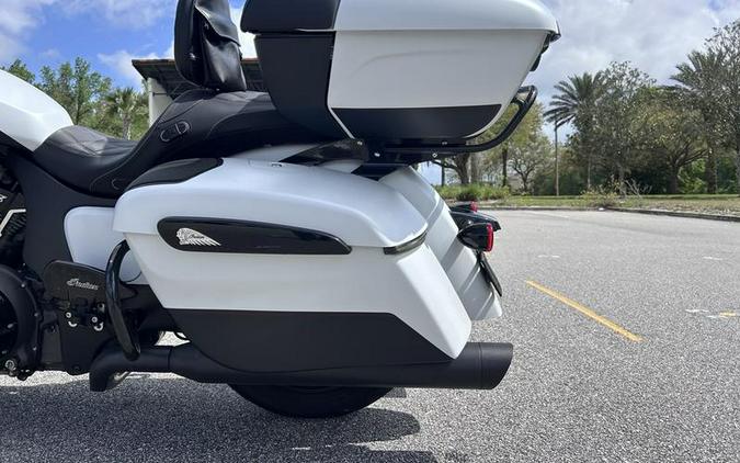 2024 Indian Motorcycle® Pursuit® Dark Horse® w/PowerBand Audio Pkg Icon Ghost White Metallic Smoke