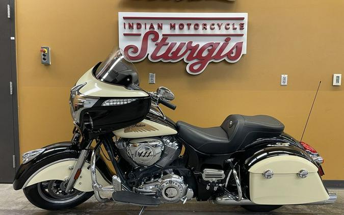 2019 Indian Chieftain Classic Thunder Black Ivory Cream