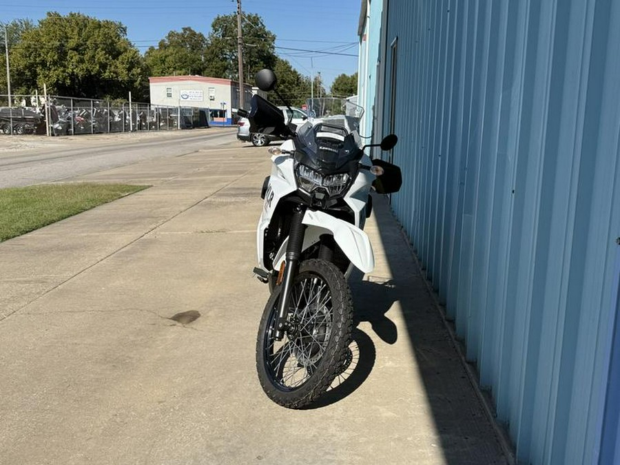 2025 Kawasaki KLR®650 S Pearl Crystal White/Metallic Carbon Gray