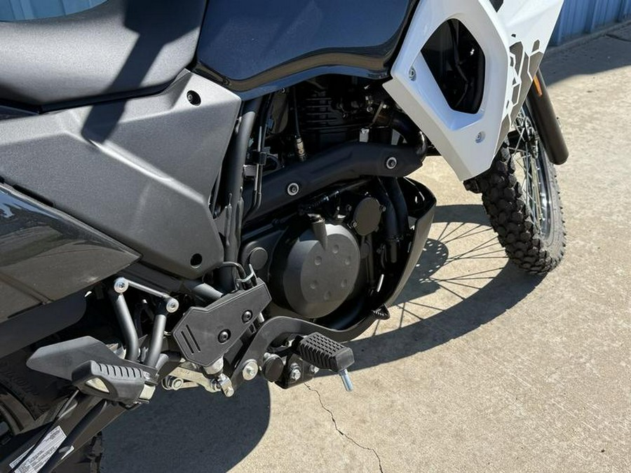 2025 Kawasaki KLR®650 S Pearl Crystal White/Metallic Carbon Gray