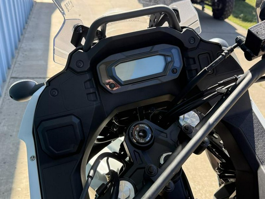 2025 Kawasaki KLR®650 S Pearl Crystal White/Metallic Carbon Gray