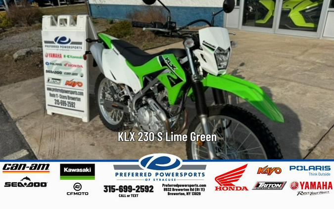 2025 Kawasaki KLX 230 S Lime Green