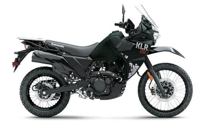2025 Kawasaki KLR®650 Metallic Matte Old School Green