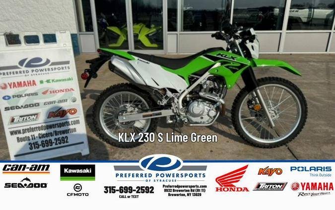 2025 Kawasaki KLX 230 S Lime Green