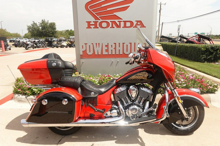 2017 Indian Chieftain Wildfire Red Over Thunder Black