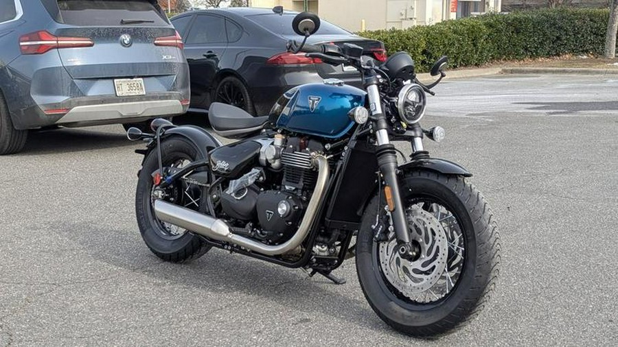 2026 Triumph Bonneville Bobber Interstellar Blue