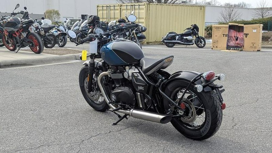 2026 Triumph Bonneville Bobber Interstellar Blue