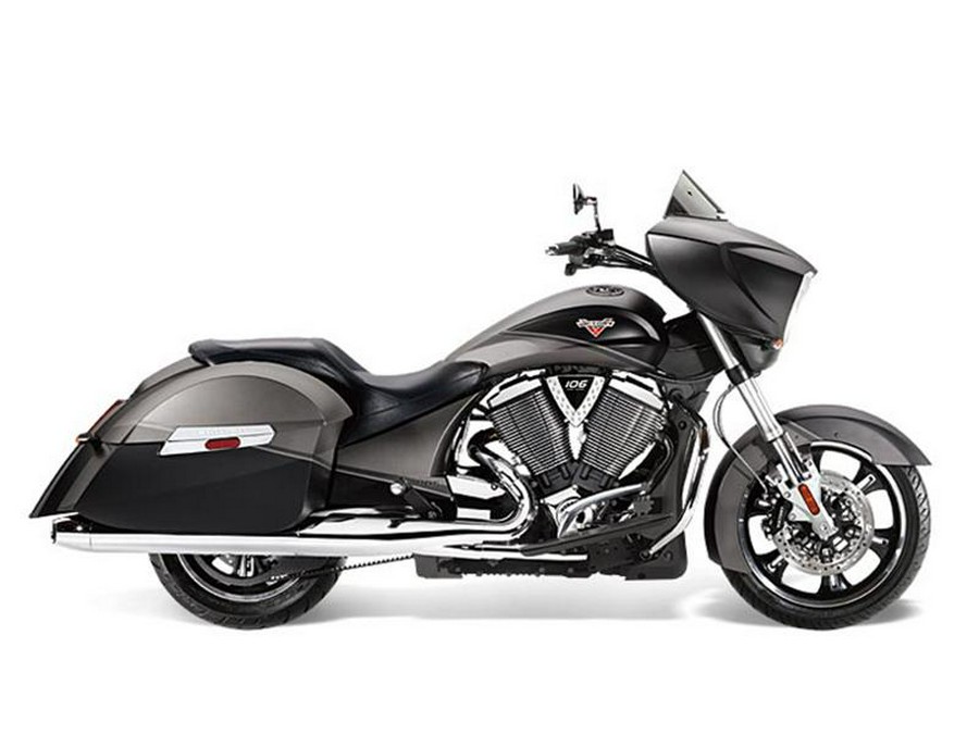 2014 Victory Motorcycles® Cross Country™ Factory Custom Paint Suede Supersteel & Black