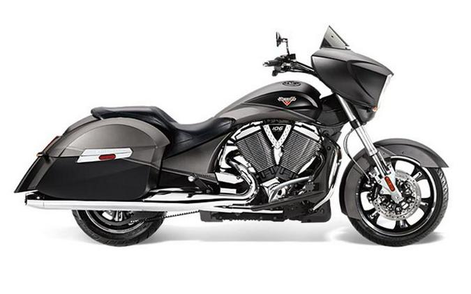 2014 Victory Motorcycles® Cross Country™ Factory Custom Paint Suede Supersteel & Black