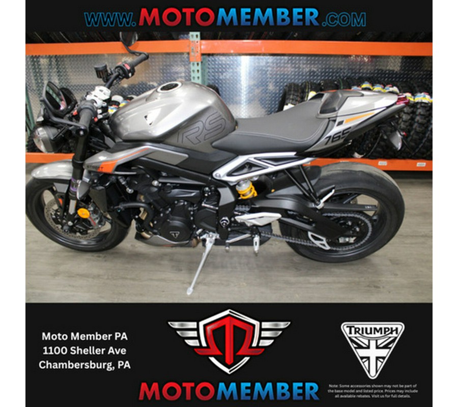 2024 Triumph Street Triple 765 RS Silver Ice