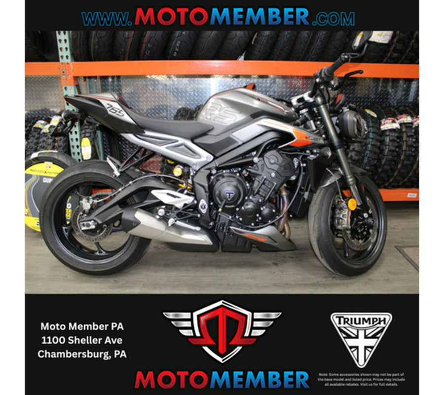 2024 Triumph Street Triple 765 RS Silver Ice