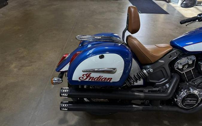 2017 Indian Motorcycle® Scout® ABS Brilliant Blue Over White and Red