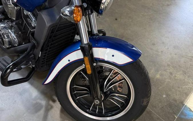 2017 Indian Motorcycle® Scout® ABS Brilliant Blue Over White and Red