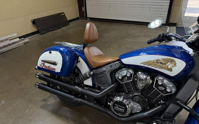 2017 Indian Motorcycle® Scout® ABS Brilliant Blue Over White and Red