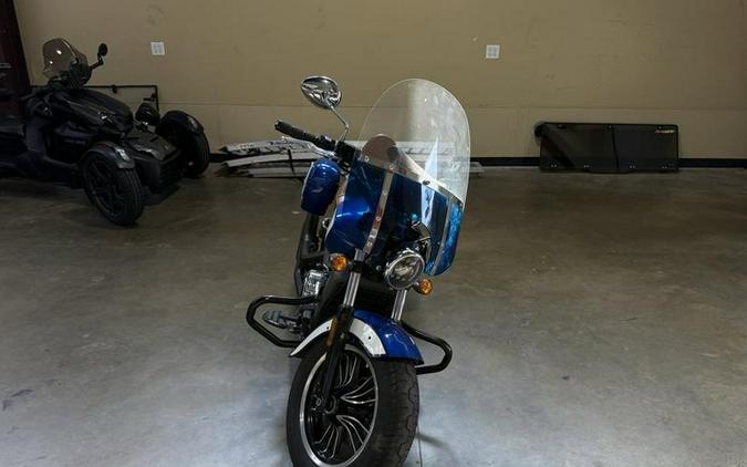 2017 Indian Motorcycle® Scout® ABS Brilliant Blue Over White and Red