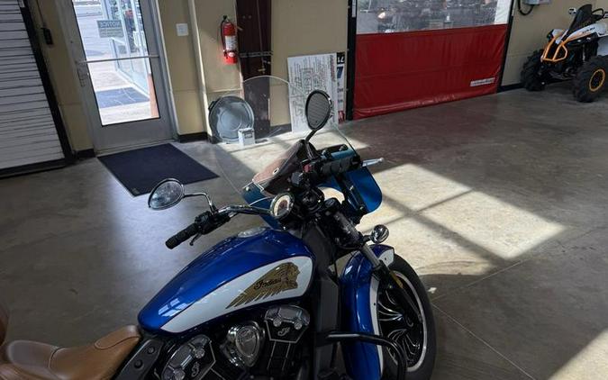 2017 Indian Motorcycle® Scout® ABS Brilliant Blue Over White and Red