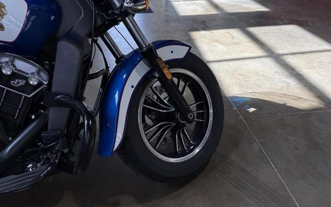 2017 Indian Motorcycle® Scout® ABS Brilliant Blue Over White and Red