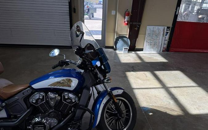 2017 Indian Motorcycle® Scout® ABS Brilliant Blue Over White and Red