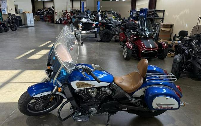 2017 Indian Motorcycle® Scout® ABS Brilliant Blue Over White and Red