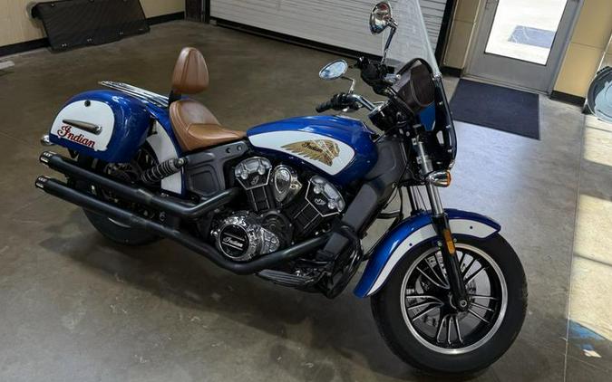 2017 Indian Motorcycle® Scout® ABS Brilliant Blue Over White and Red