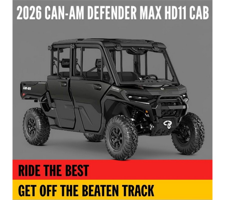 2026 Can-Am Defender MAX XT CAB HD11 with 10.25 in. touchscreen display