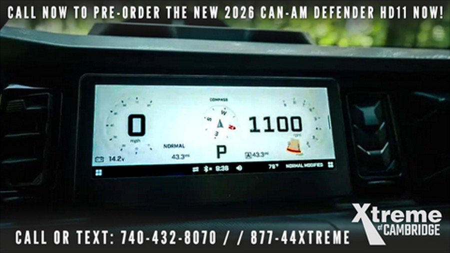 2026 Can-Am Defender MAX XT CAB HD11 with 10.25 in. touchscreen display