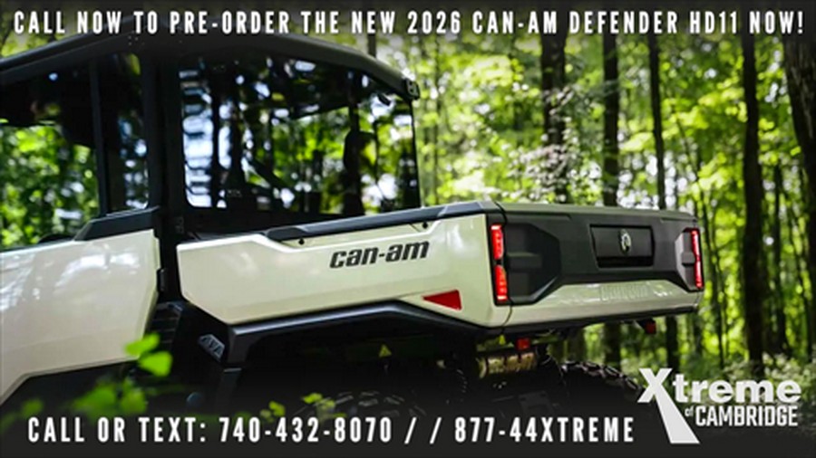 2026 Can-Am Defender MAX XT CAB HD11 with 10.25 in. touchscreen display