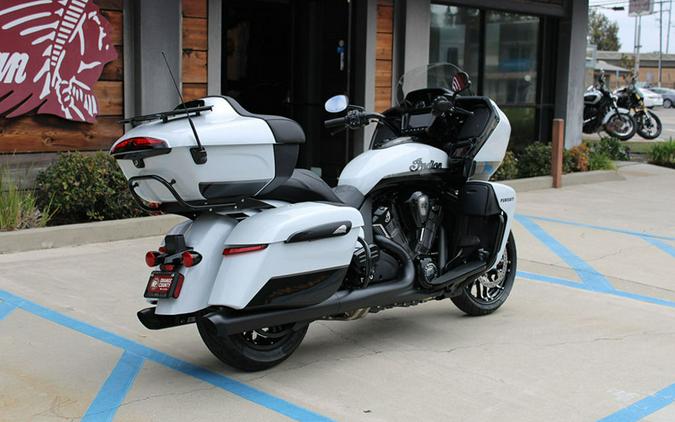 2026 Indian Motorcycle® Pursuit® Dark Horse® 112 w/ PowerBand Audio Ghost White Metallic with Black