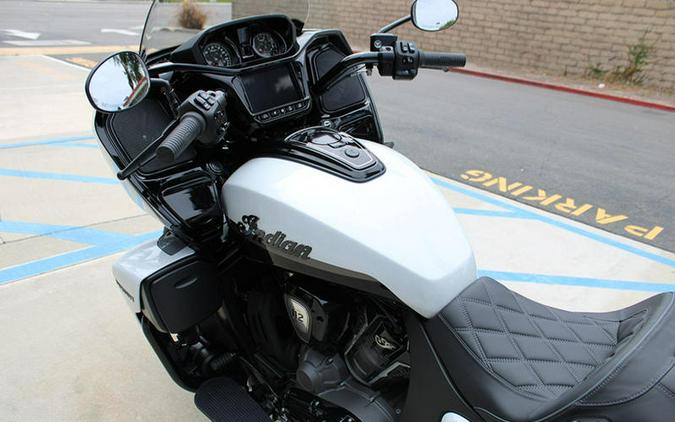 2026 Indian Motorcycle® Pursuit® Dark Horse® 112 w/ PowerBand Audio Ghost White Metallic with Black
