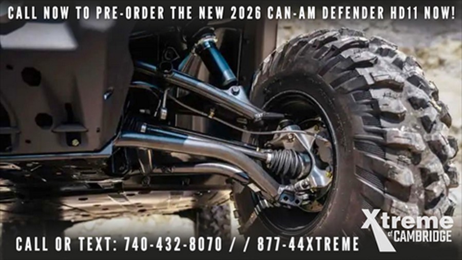 2026 Can-Am Defender XT CAB HD11 with 10.25 in. touchscreen display